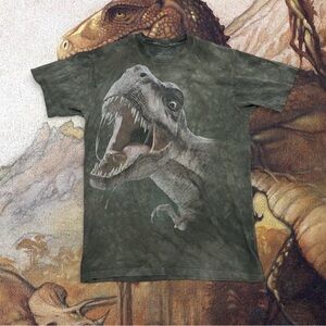 The mountain Green Dinosaur Graphic T-Shirt